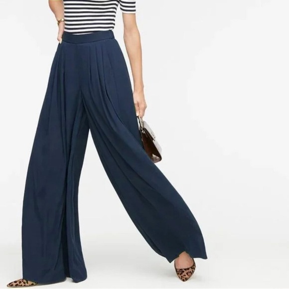 J. Crew Collection Pull-On Wide Leg Crepe Palazzo Pant - Picture 5 of 5